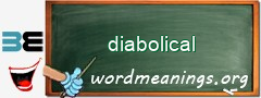 WordMeaning blackboard for diabolical